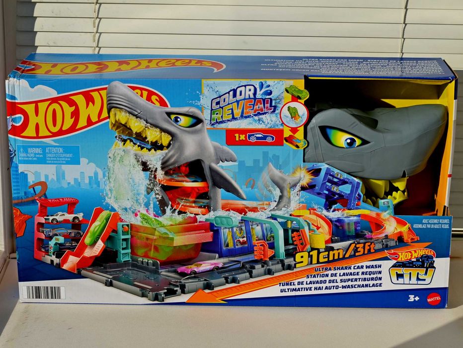 Автомийка Hot Wheels City Ultra Shark Car Wash акула суперакула мойка