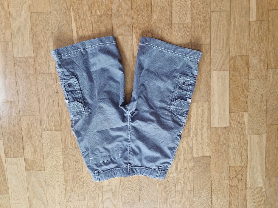 Spodenki szorty szare w kratkę dla chłopca 9/10 lat rozmiar 140