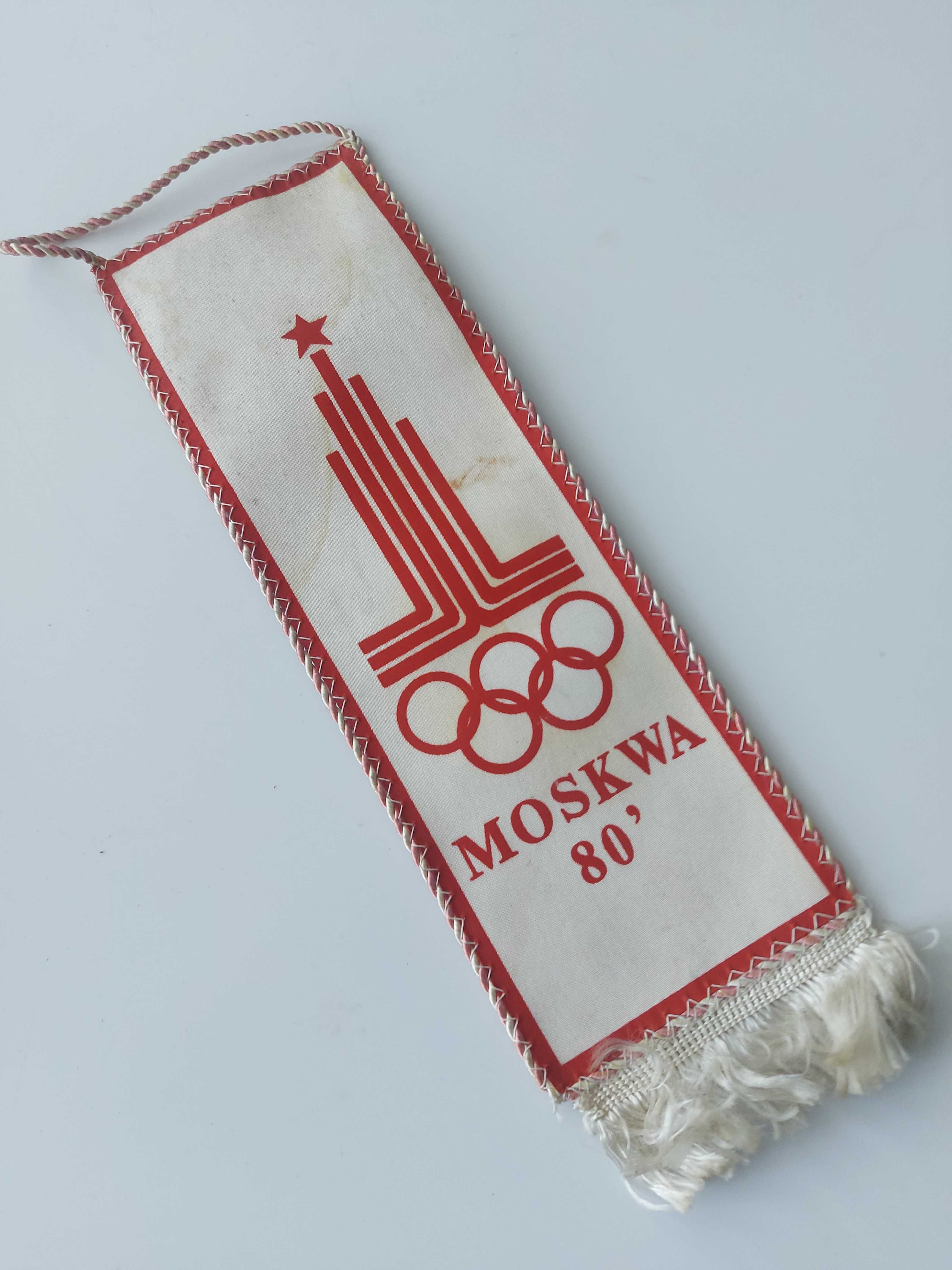 Proporczyk Olimpiada Moskwa 1980 Igrzyska Olimpijskie Ogniwo Koszalin