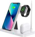 LECHLY ładowarka indukcyjna 4w1 iPhone Samsung Airpods Watch 10W