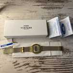 Casio Vintage Premium cyfrowy zegarek ze stali szlachetnej