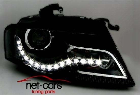 Reflektory Lampy przód AUDI A4 B8 H7 LED DRL wzór XENON