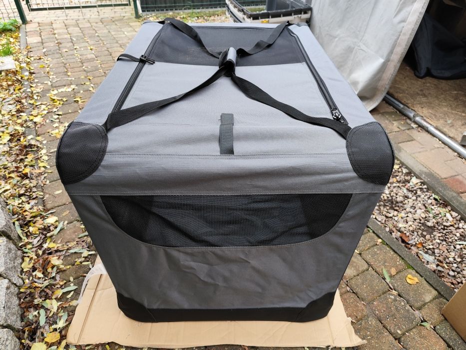 Materiałowy transporter dla psów, kojec 91x62x59 cm używany