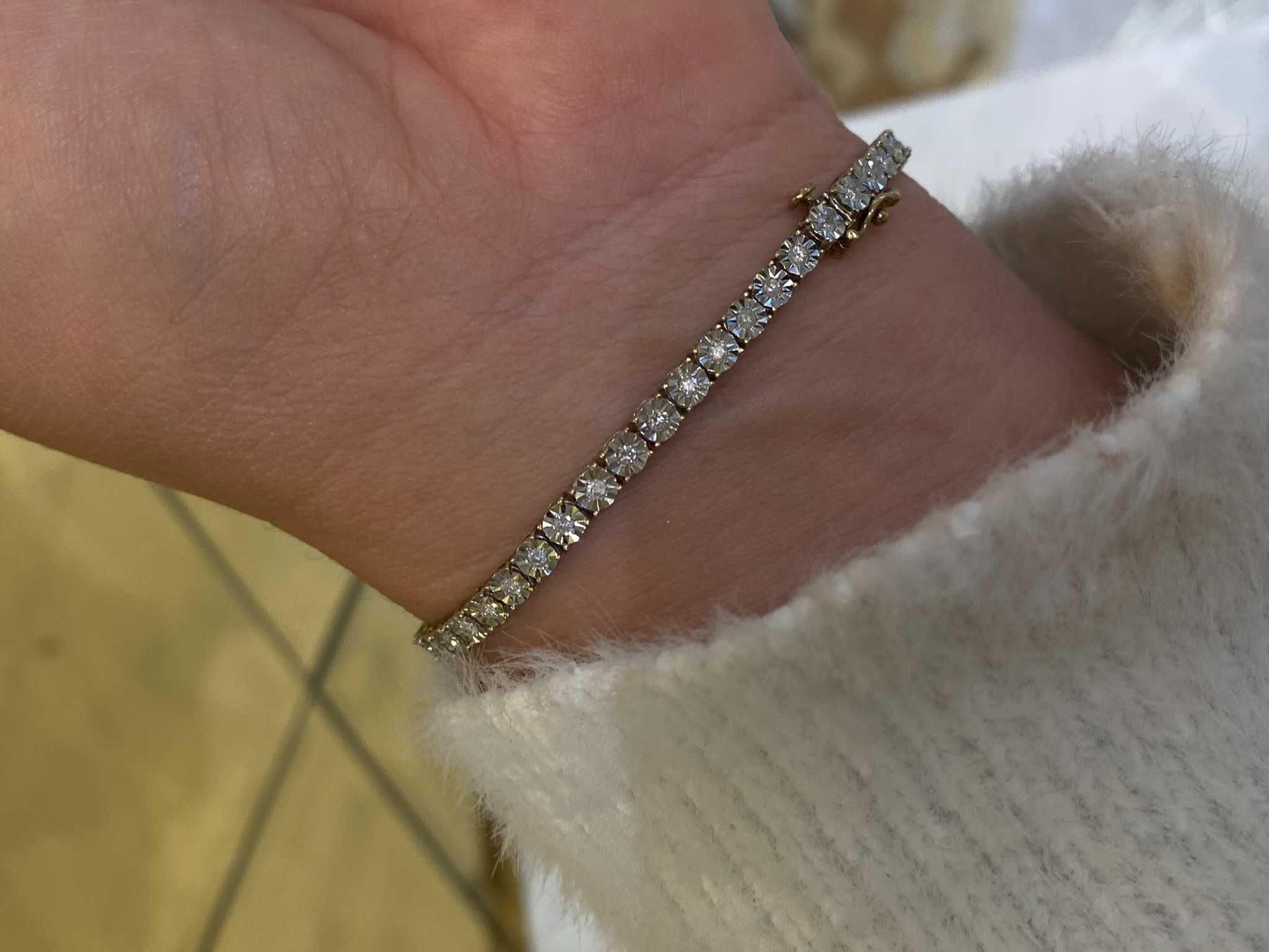 Bransoletka z diamentami 1.00 CT