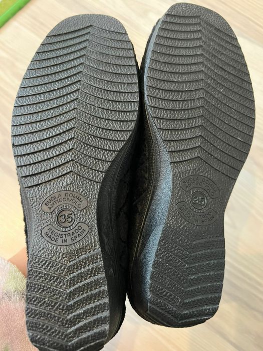 тёплые туфли мокасины, 35 размера