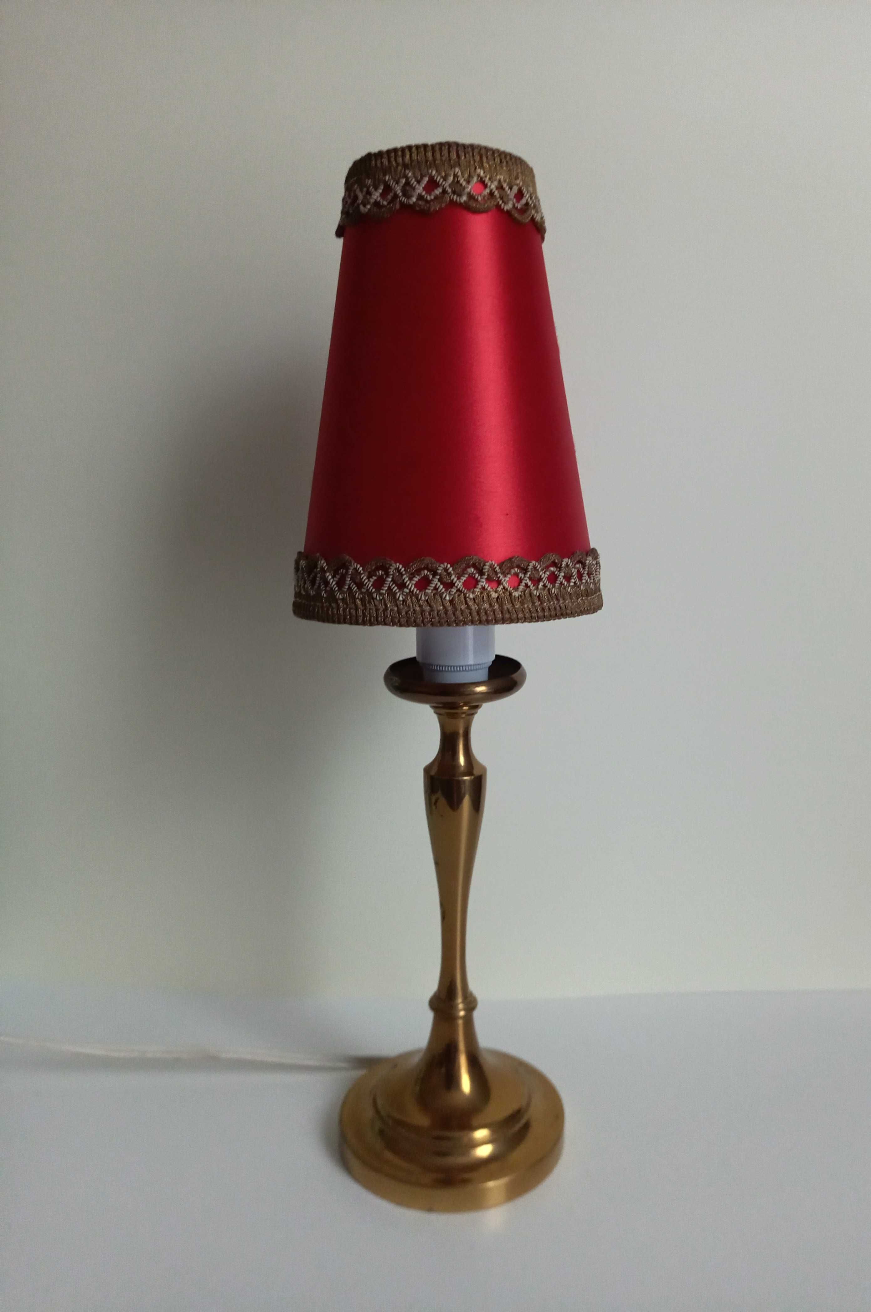 Lampa stojąca stołowa . Mosięzna.