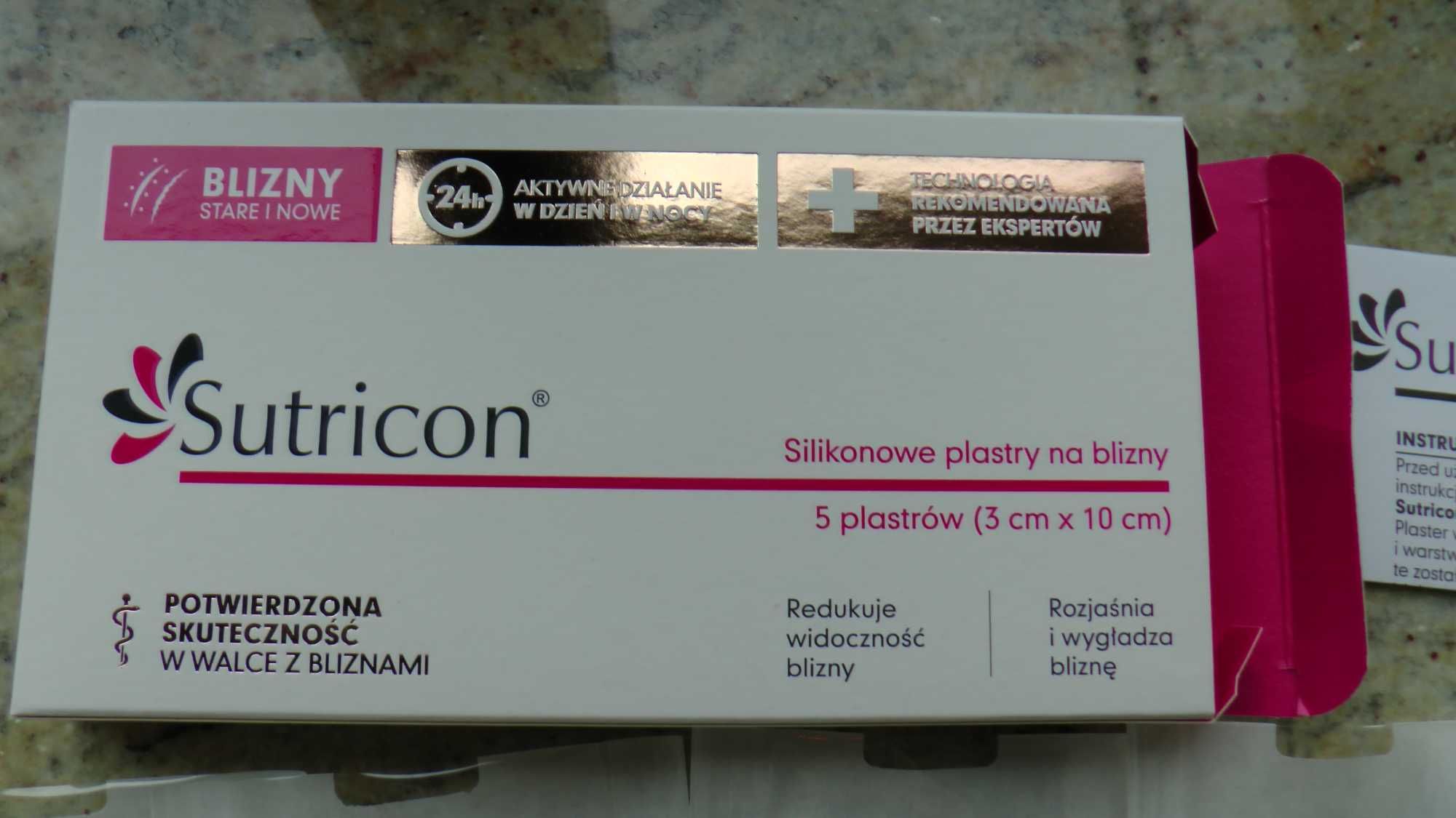 Sutricon 5plastrów 3x10cm, opak nowe