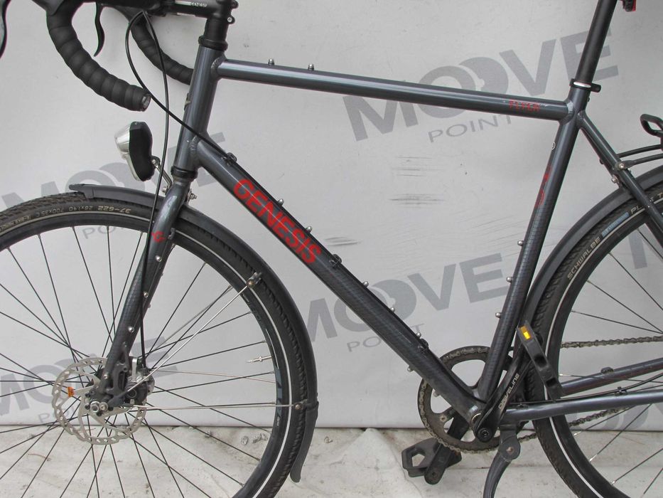 Wysoki miejski gravel GENESIS! Alu, Single, tarcze!, rozm. 59 DB stan