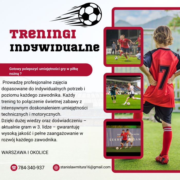 Treningi indywidualne Piłka nożna