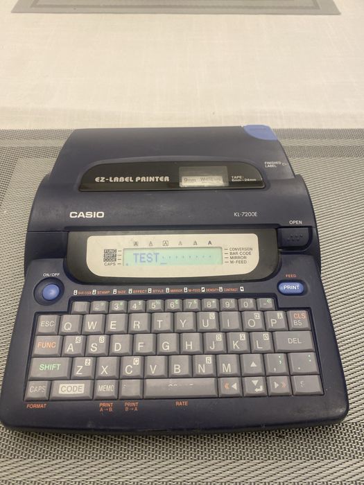 Drukarka opisywarka casio kl-7200e jak dymo