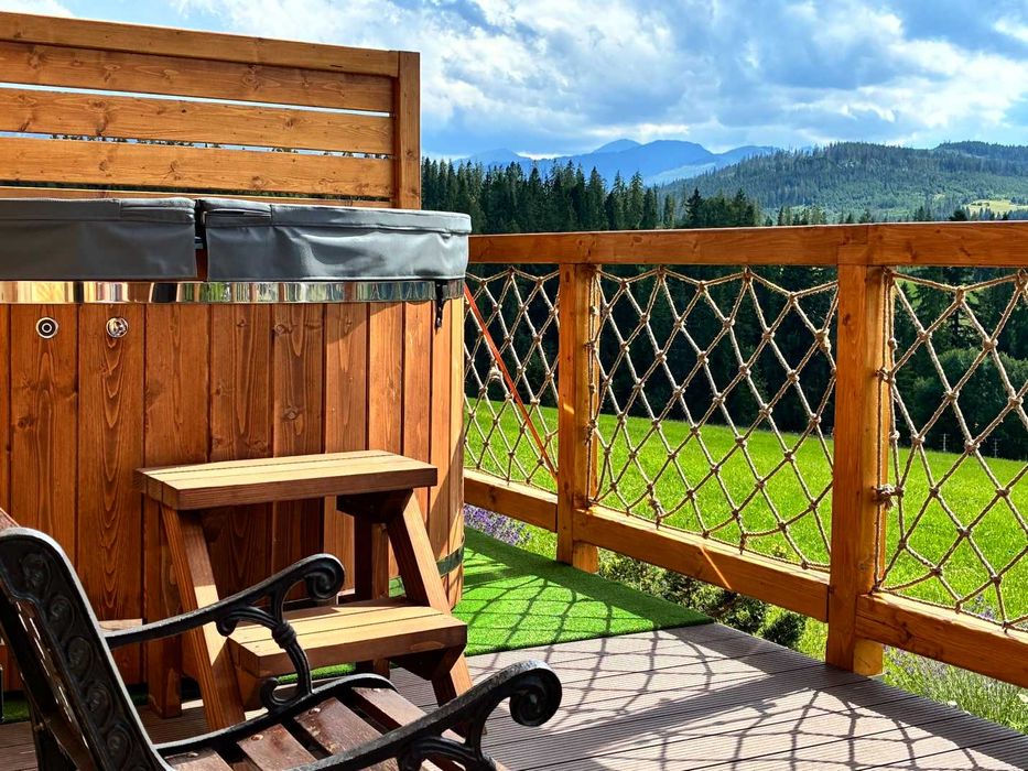 Góry domek z jacuzzi sauna kominek 13km Zakopane Termy Chochołowskie