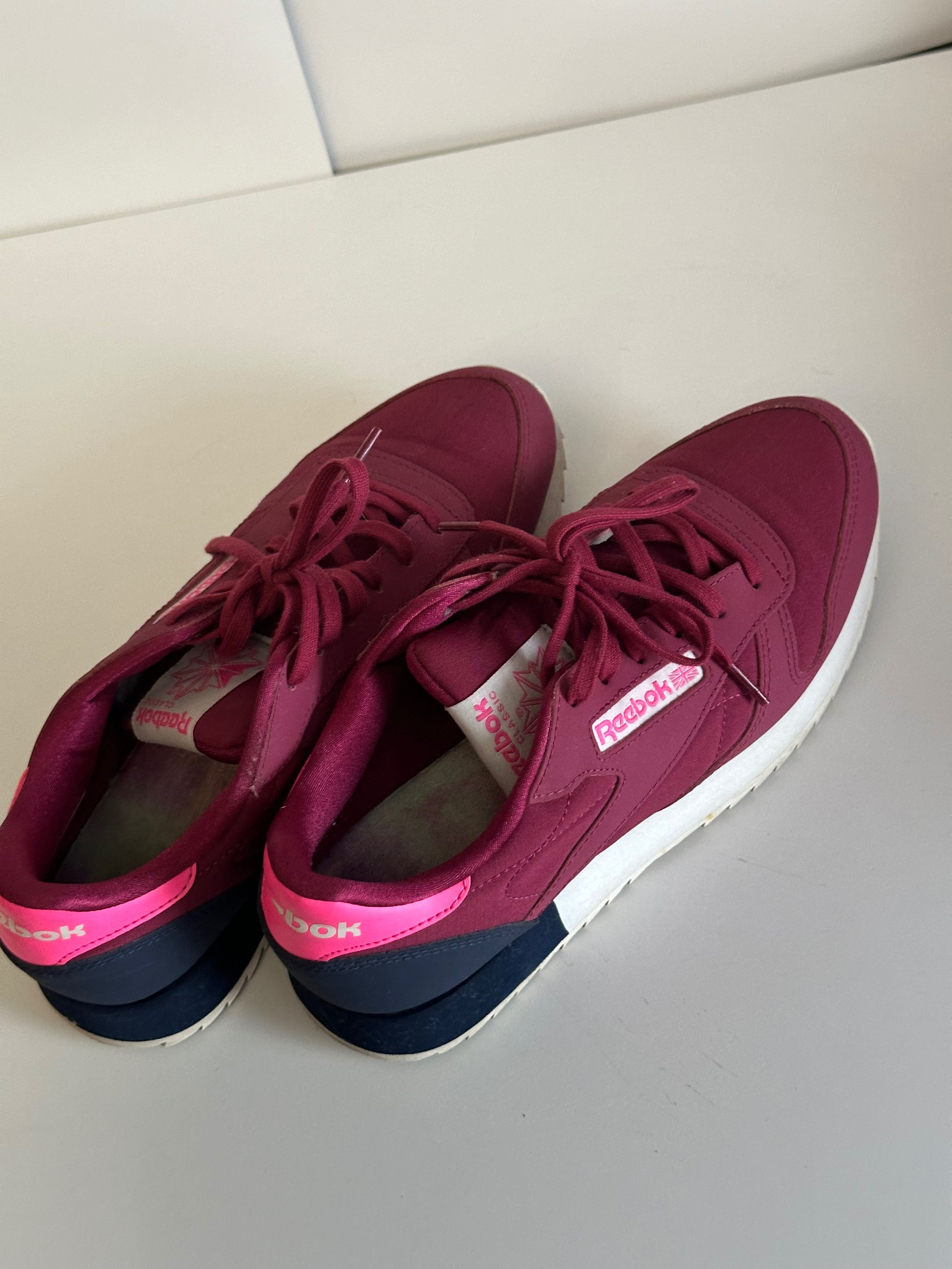 Кросівки REEBOK LEATHER RIPPLE VIOLET GW5336 (фіолетові / бордові)