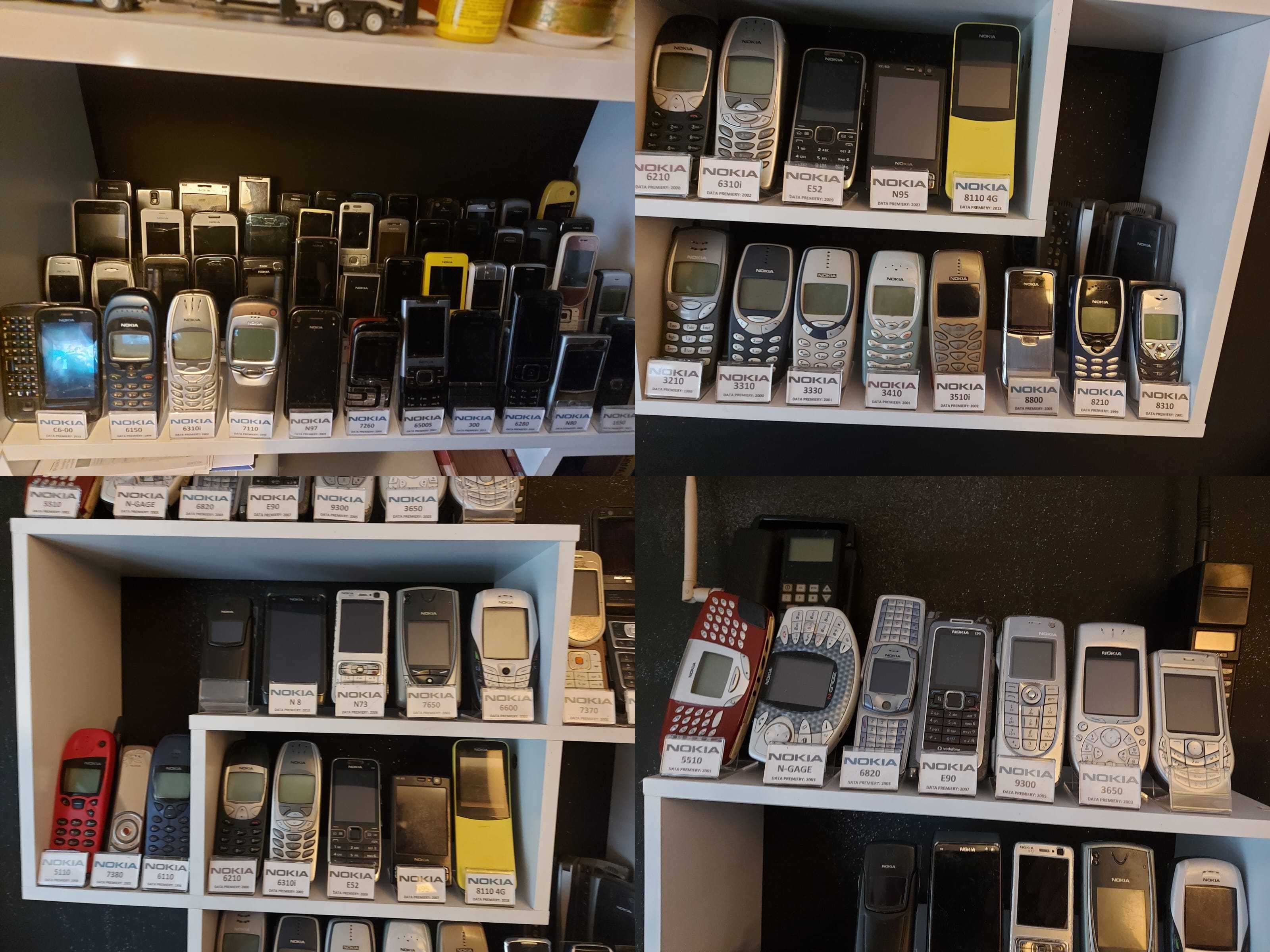 duża kolekcja telefonów NOKIA dużo modeli białe kruki zbiór
