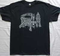 Death Silver Logo Srebrne Oficjalna Shirt Death Metal Chuck Schuldiner