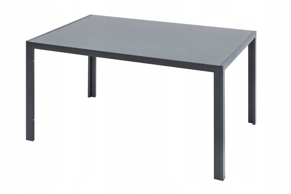 Zestaw Komplet Mebli Ogrodowych na Taras STÓŁ 150 + 6 KRZESEŁ - SZARY