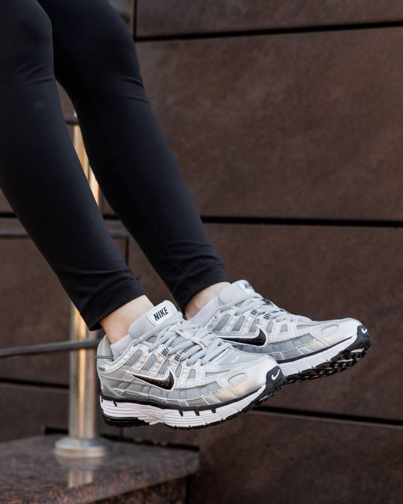 Nike P-6000 White Silver Black