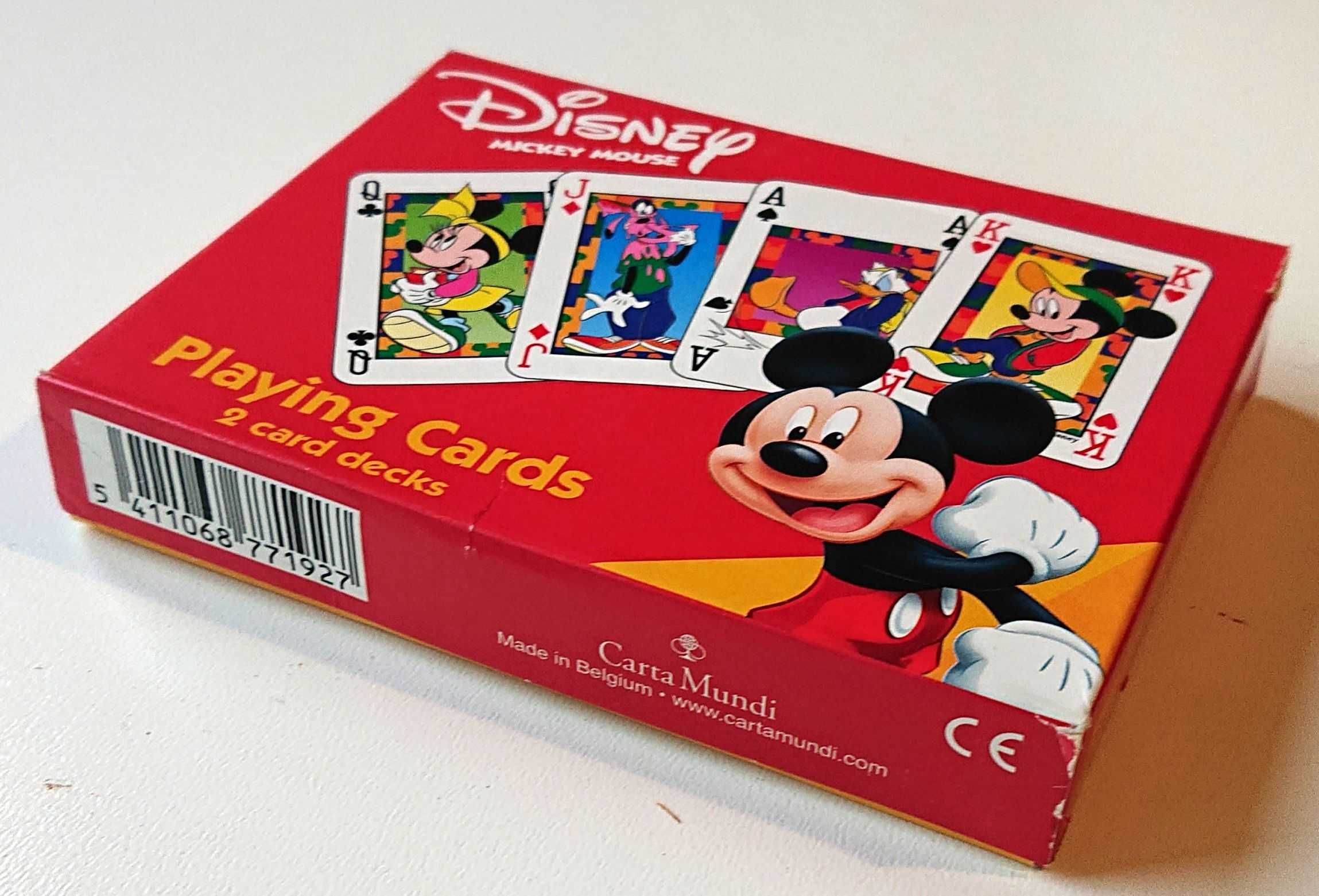 Karty do gry - Disney MICKEY MOUSE - "stare" - 2 talie - zafoliowane