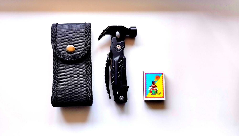 Фірмовий мультитул 14-в-1 з молотком та гвоздодером