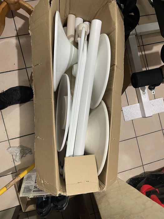 Suporte Branco  para  Gaiola