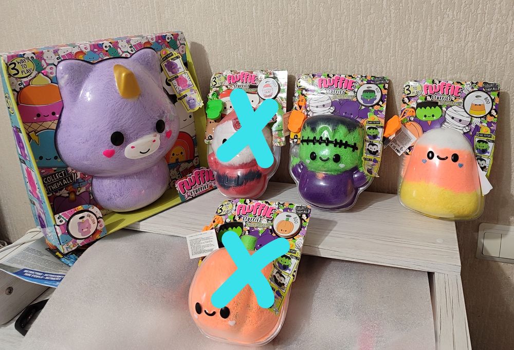 Нова м'яка іграшка антистрес Fluffie Stuffiez Оригінал Єдиноріг Привід