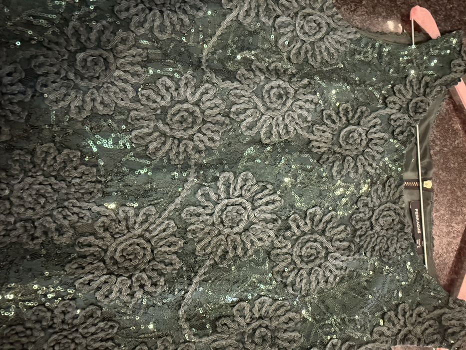 Vestido verde escuro da Ferrache