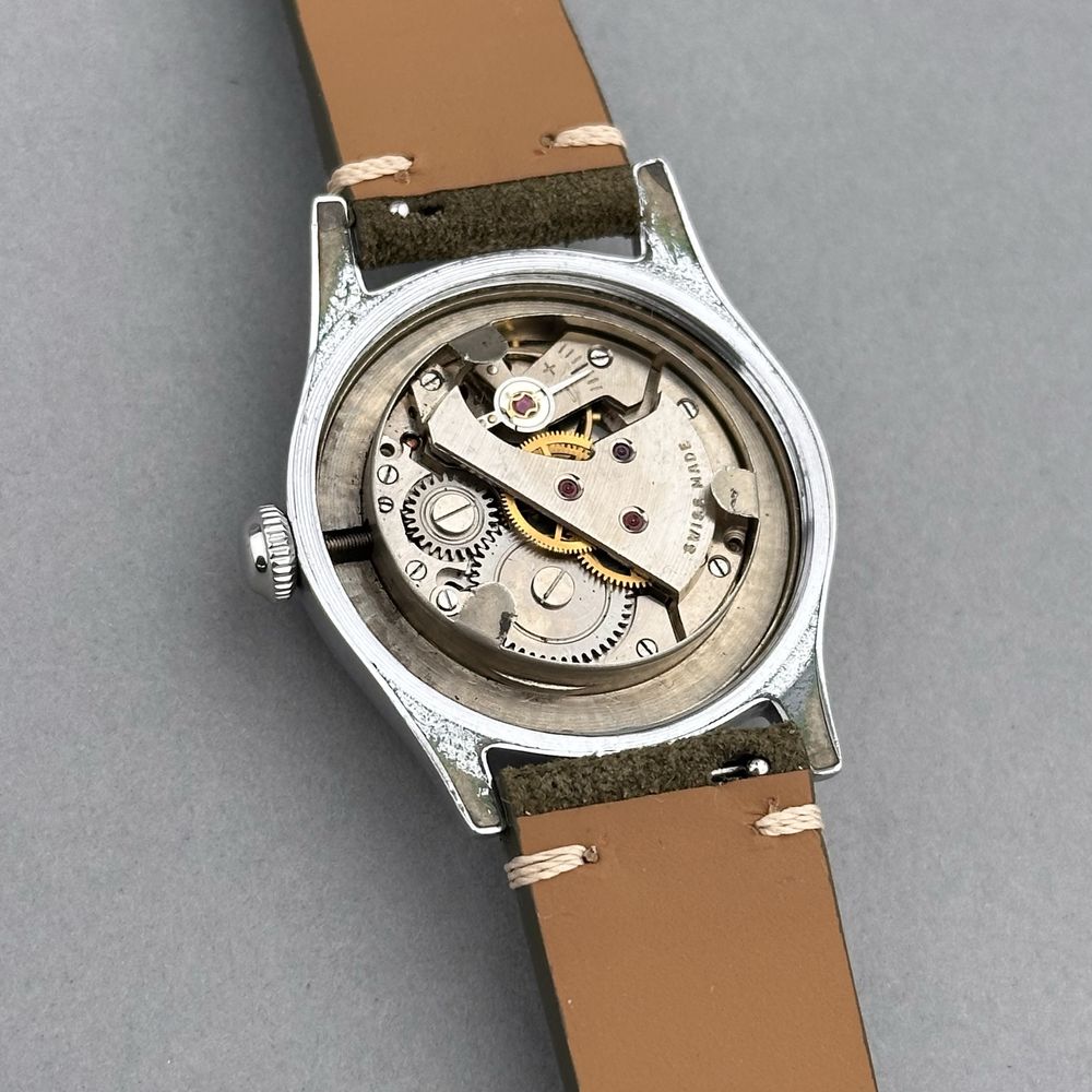 Zegarek vintage Geret – Roman | jasna tarcza | ręczny naciąg | Swiss