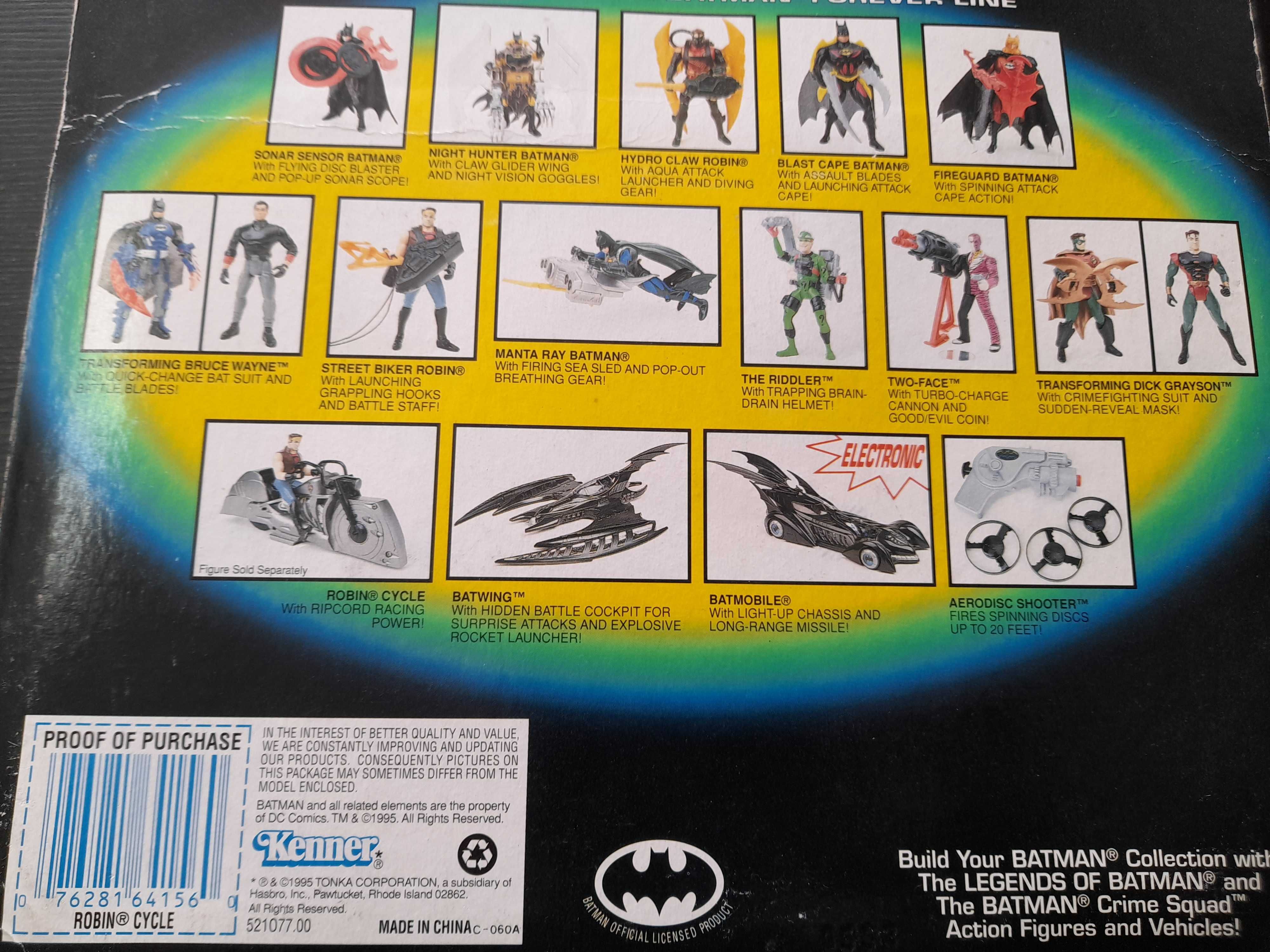 Batman Forvever Robin cycle action figure