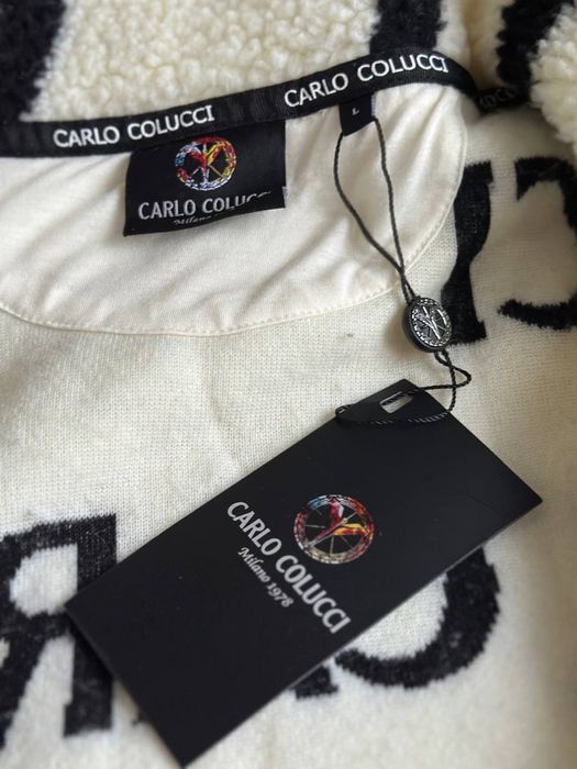 100% ОРИГІНАЛ| Carlo Colucci Sweatjacke in Teddyfell-Optik