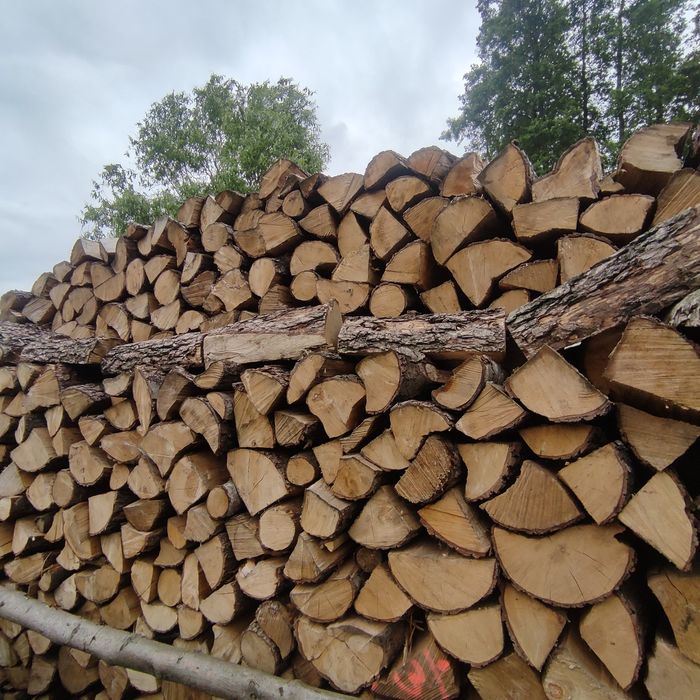 Drewno kominkowe, opałowe, sezonowane,suche, dostawa, osika, dąb,olcha