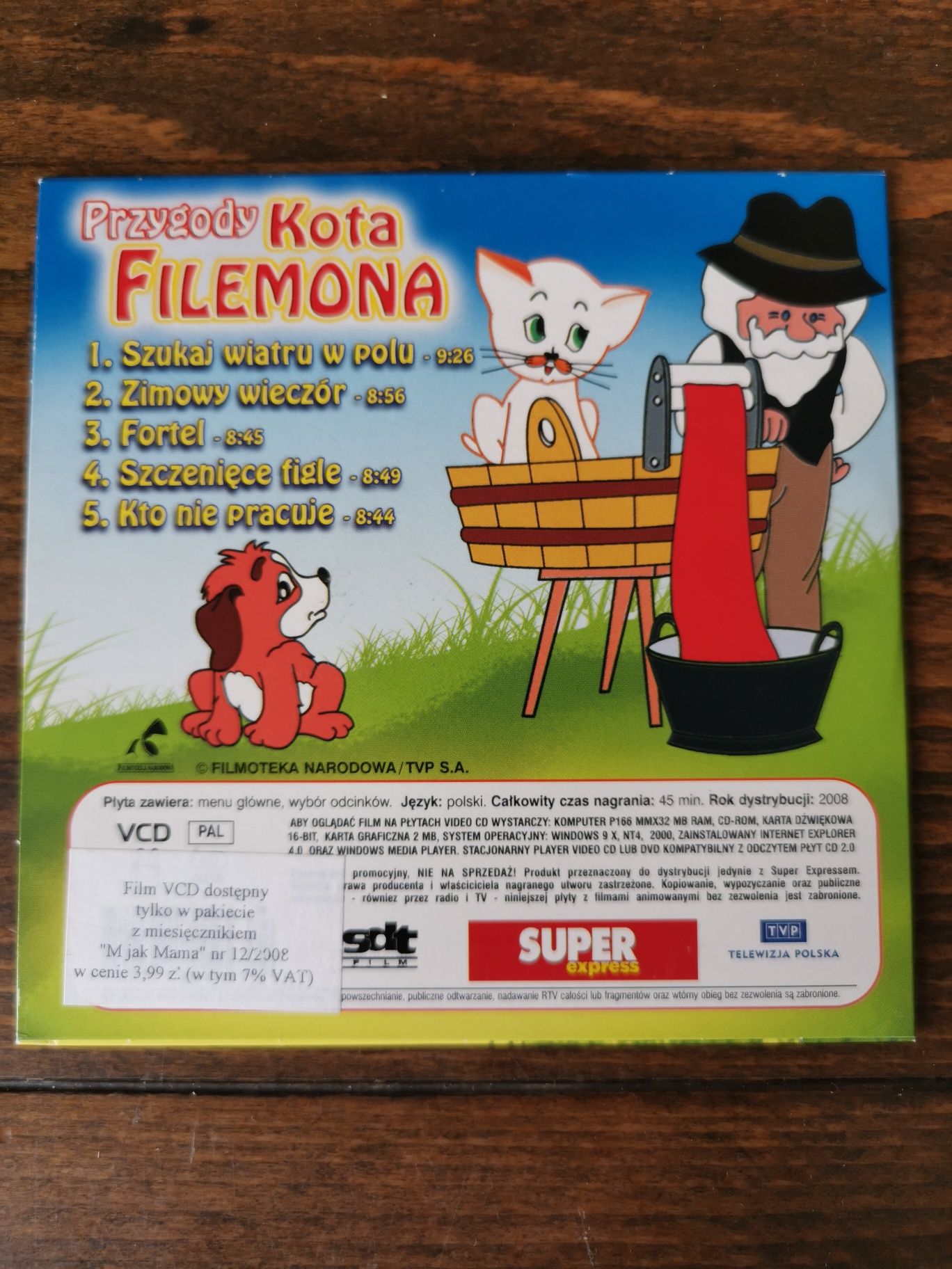 Przygody kota Filemon film na VCD