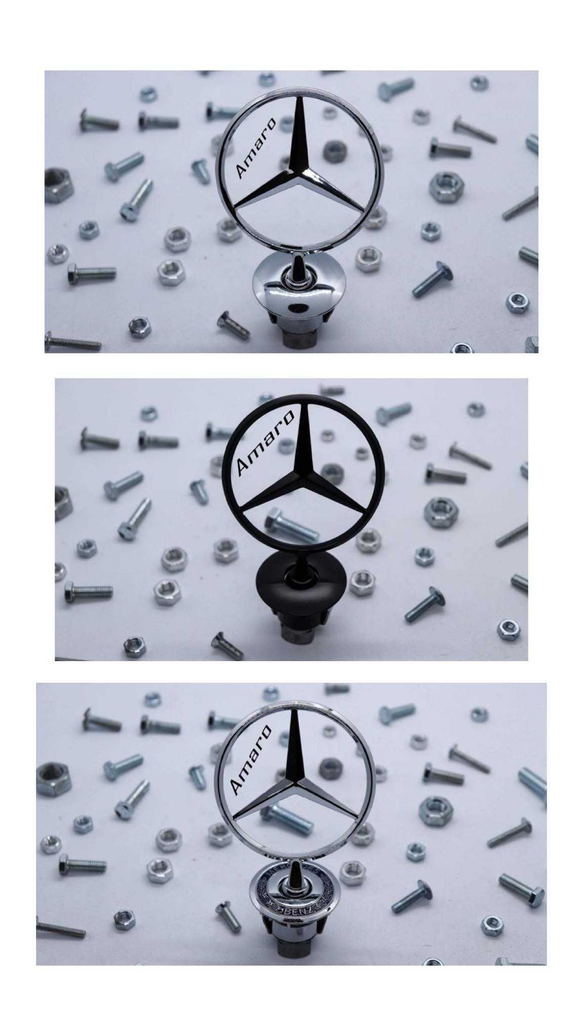 Simbolo/Logo Mercedes Benz para Capot (3 Cores)| NOVOS