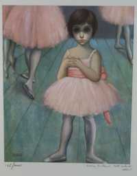 Olhos Grandes Serigrafia - A Bailarina Margaret Keane