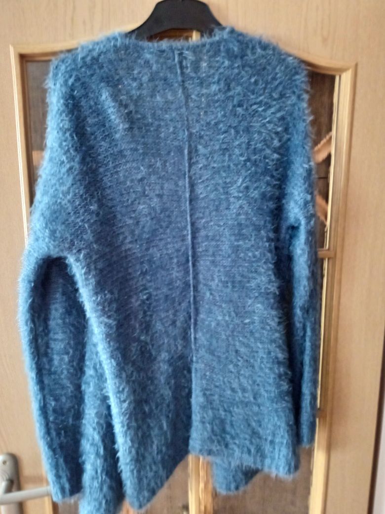 Sweter damski  bez zapinania kardigan