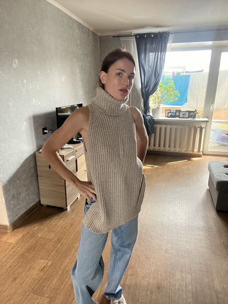 Вязаний жилет zara