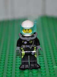 F0264. Figurka LEGO Town - cty0639 Fire - Scuba Diver