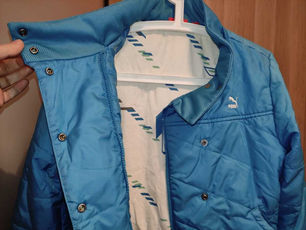Kurtka wiosenna Puma rozmiar M, niebieska turkusowa 38
