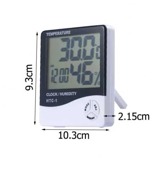 Часы будильник термометр гигрометр электронный