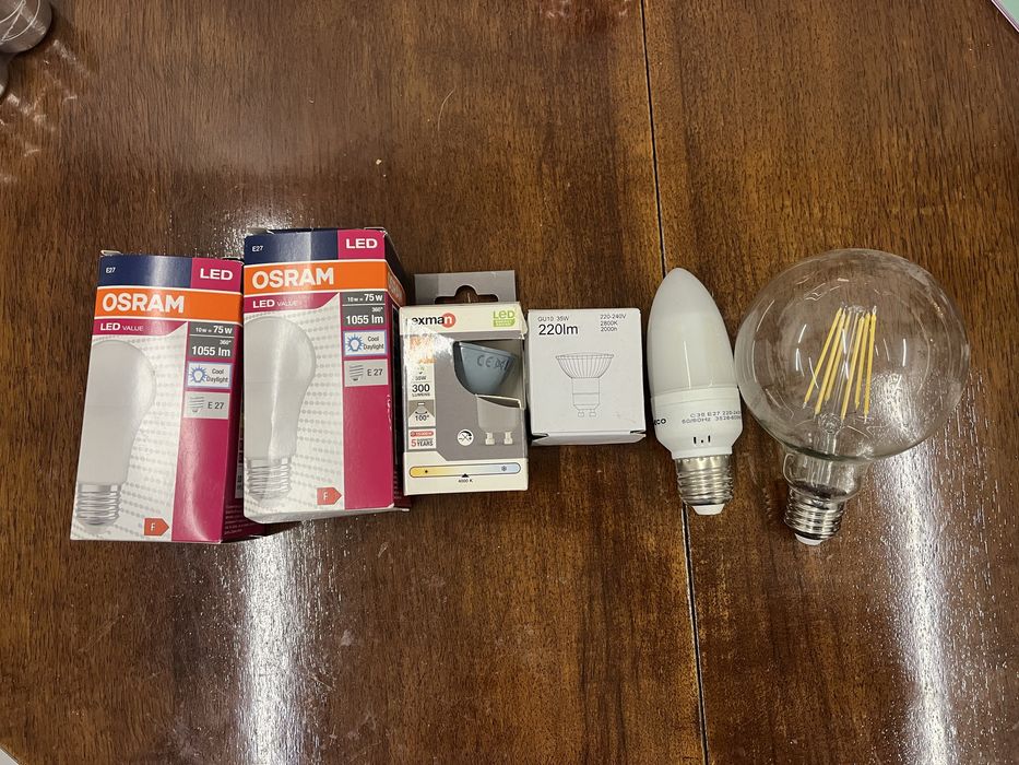 Żarowki używane zimny odcien