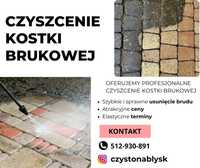 Mycie ciśnieniowe/ chemiczne kostki brukowej i innych powierzchnii