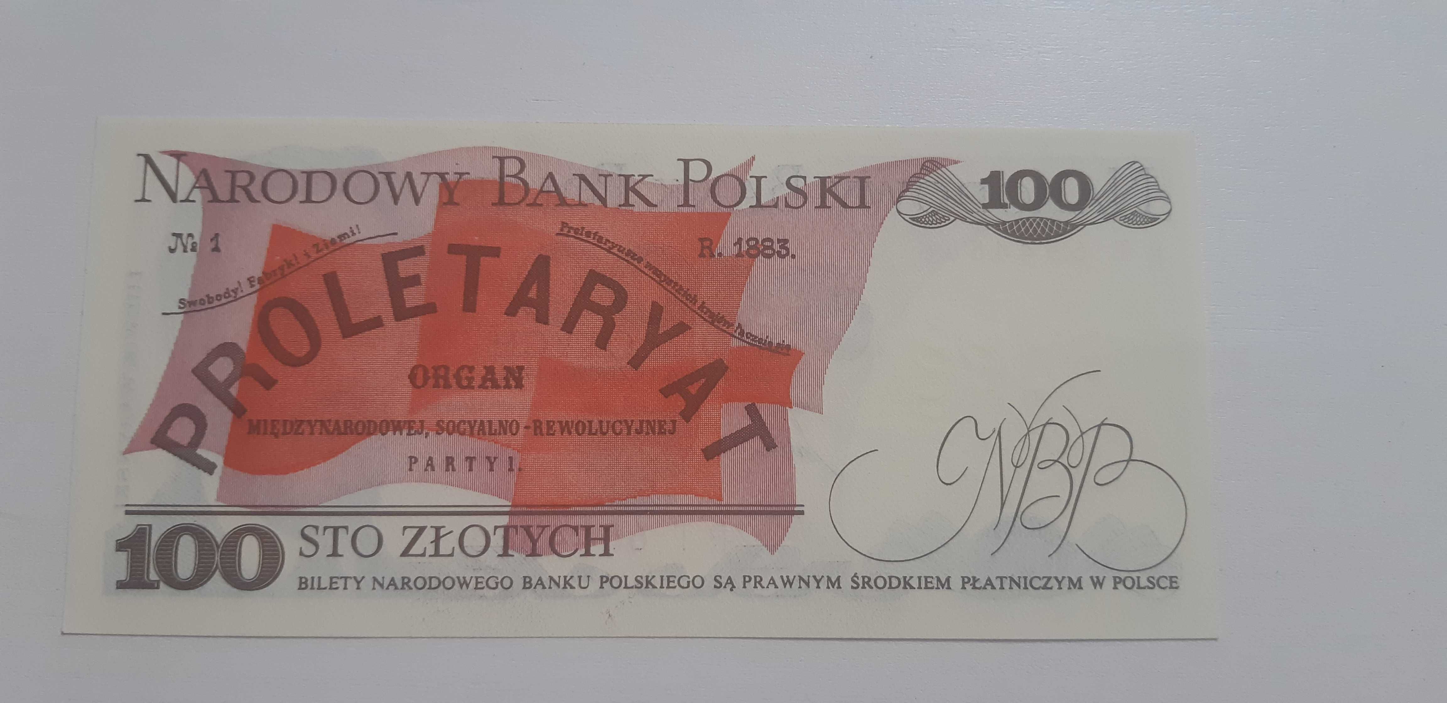 100 zł RT 1986 UNC Ludwik Waryński