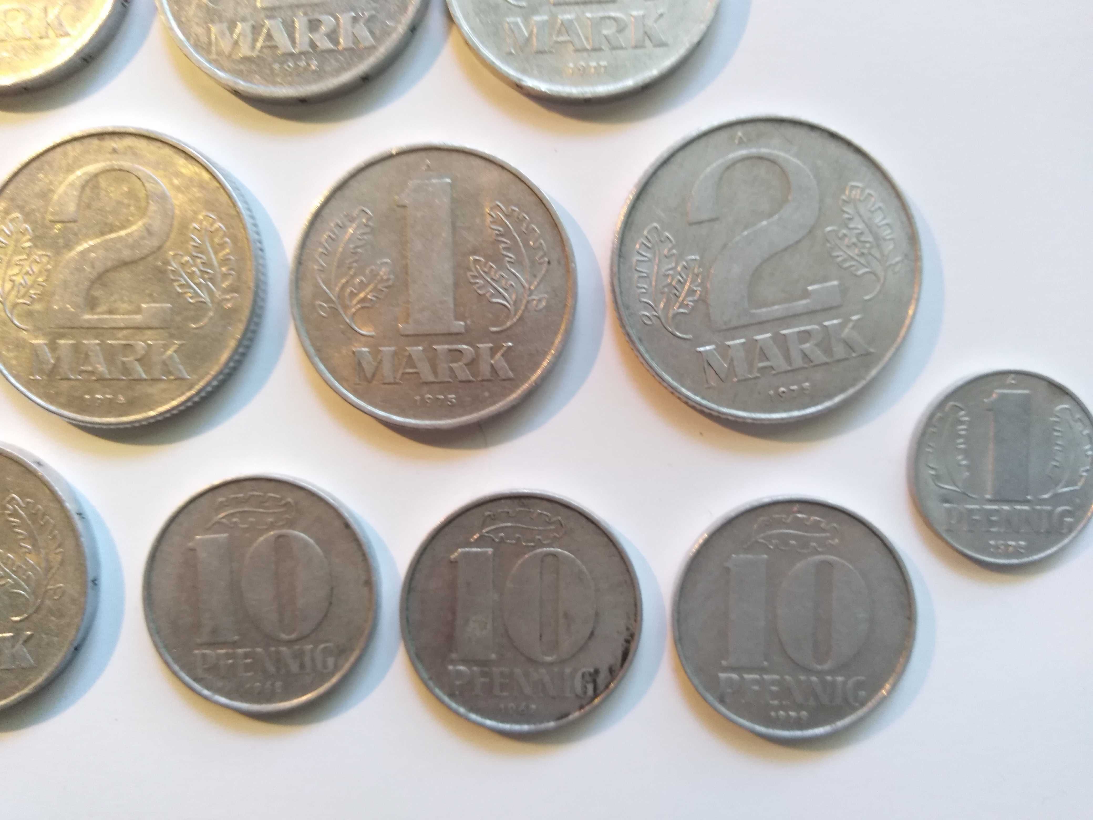 Zestaw   monet aluminiowych  byłej NRD