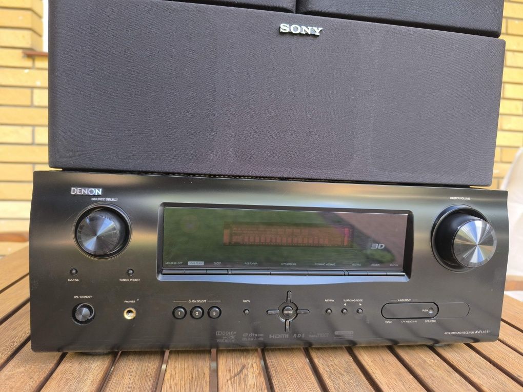 DENON AVR 1611 z głośnikami Sony