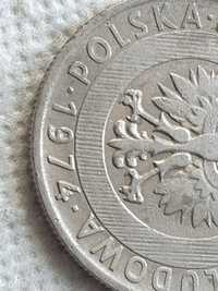 Moneta 20 zł 1974 r.bez znaku mennicy PRL