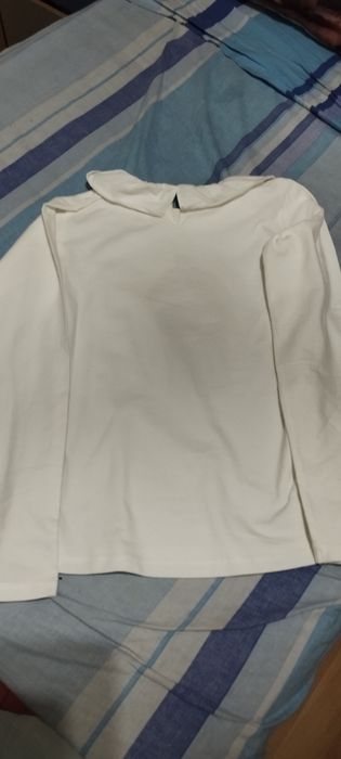 Camisola branca boneca estampada