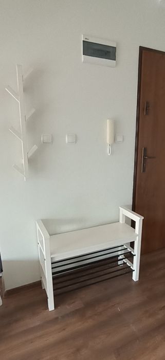 Zestaw ławka z półką na buty i wieszak
