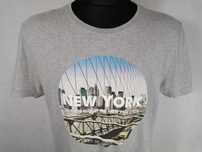 TOMMY HILFIGER New York State Koszulka Męska XL Tshirt Bawełna Super