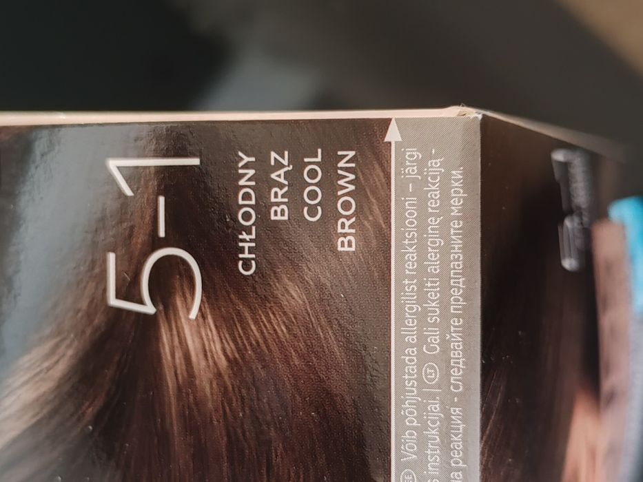 3 X Farba do włosów Gliss Color 5-1 CHŁODNY BRĄZ