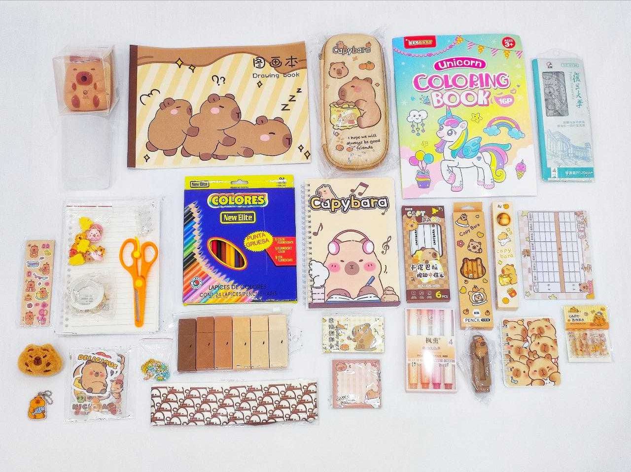 Дитячий набір до школи для дівчаток Rilakkuma 40 предм коричневий