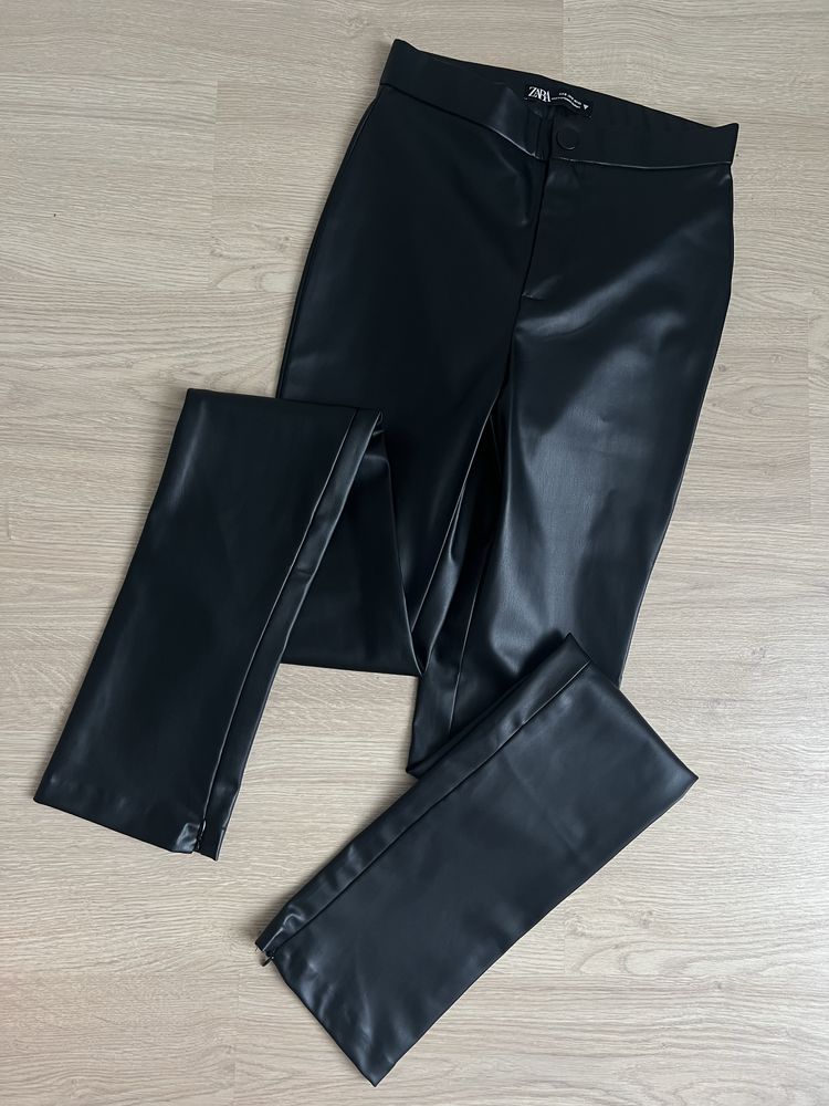 Продам новую кожаную куртку и штаны (костюм кожаный) ZARA