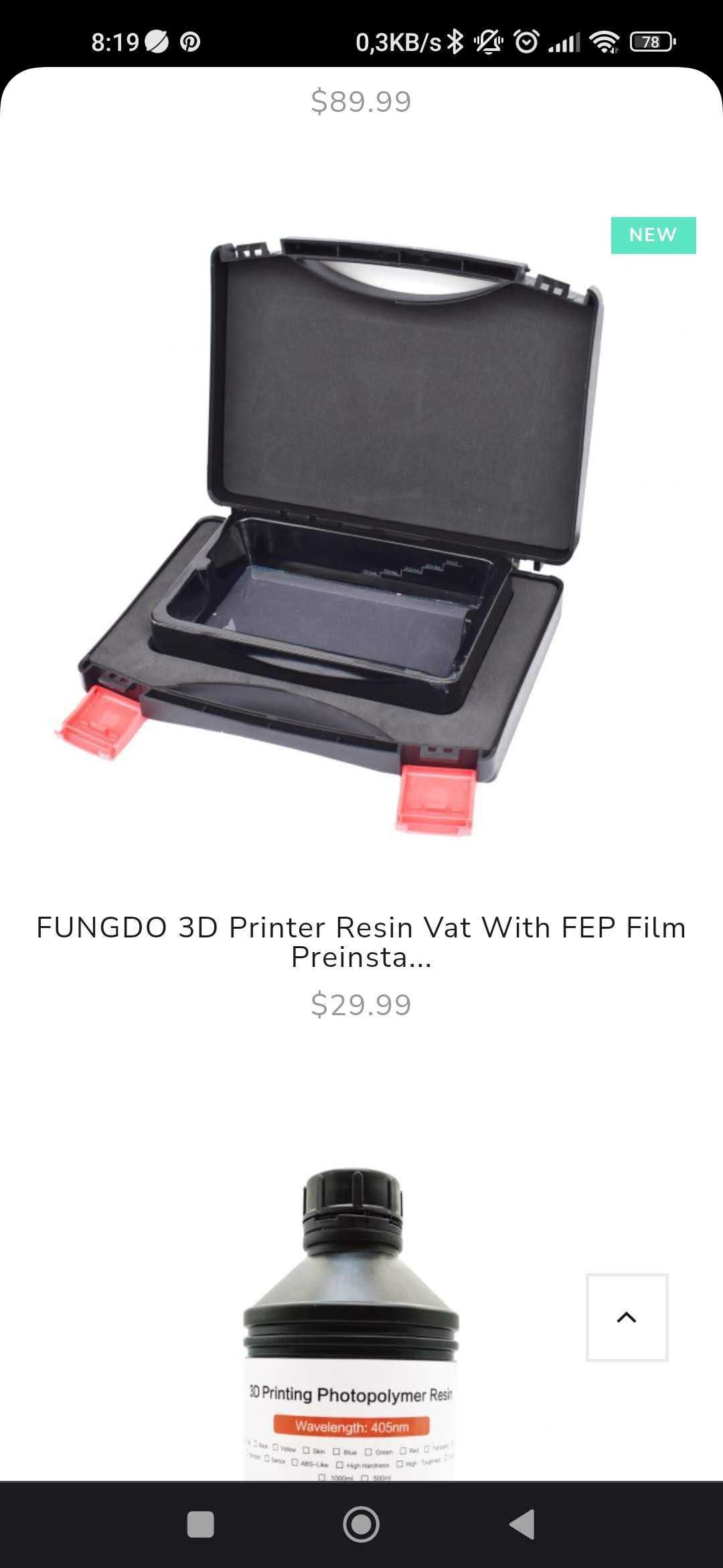 vat com fep para impressoras de resina 3d